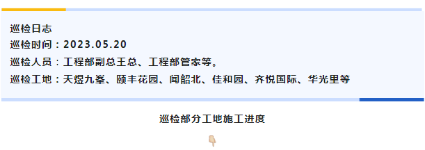 工程部巡检 | 用心监管，始终如一