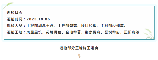 工程部巡检 | 每周巡检就是要成为业主的眼